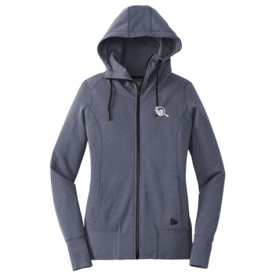 LNEA511 - Ladies Tri Blend Fleece Full Zip Hoodie - Ladies Tri Blend Fleece Full Zip Hoodie Thumbnail