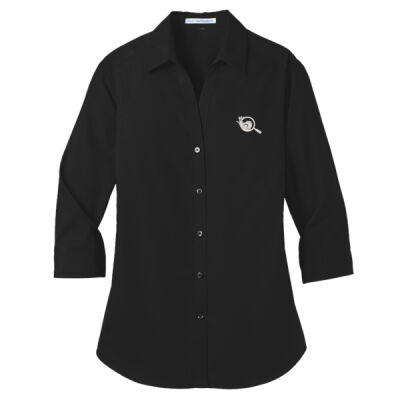 LW102 - Ladies 3/4 Sleeve Carefree Poplin Shirt Thumbnail