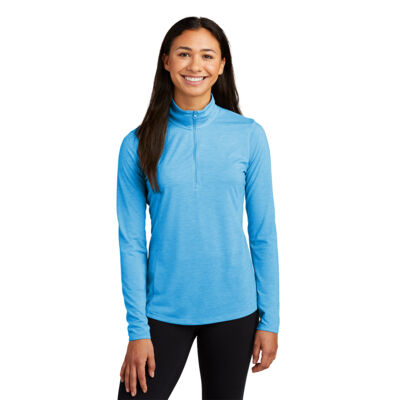 LST407 - Ladies PosiCharge ® Tri Blend Wicking 1/4 Zip Pullover Thumbnail