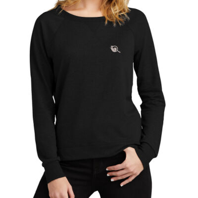 DT672 - Women's Featherweight French Terry Long Sleeve Crewneck Thumbnail